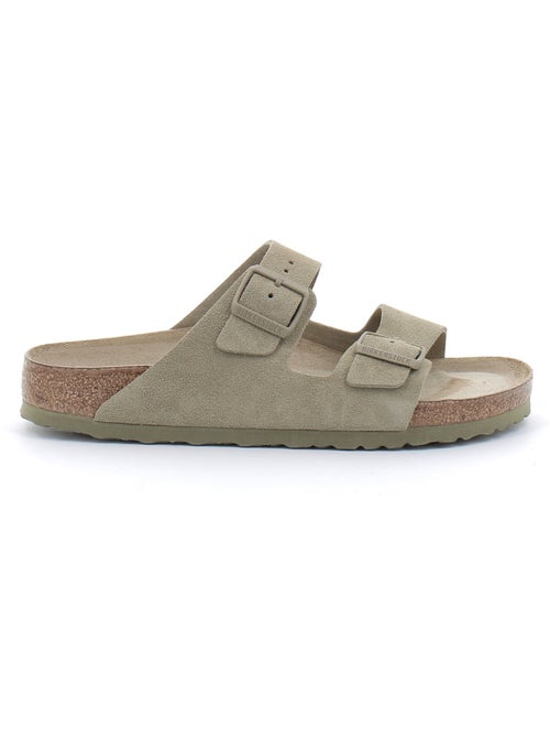 Mules / Sabots en Daim et Liege Birkenstock - Kiabi