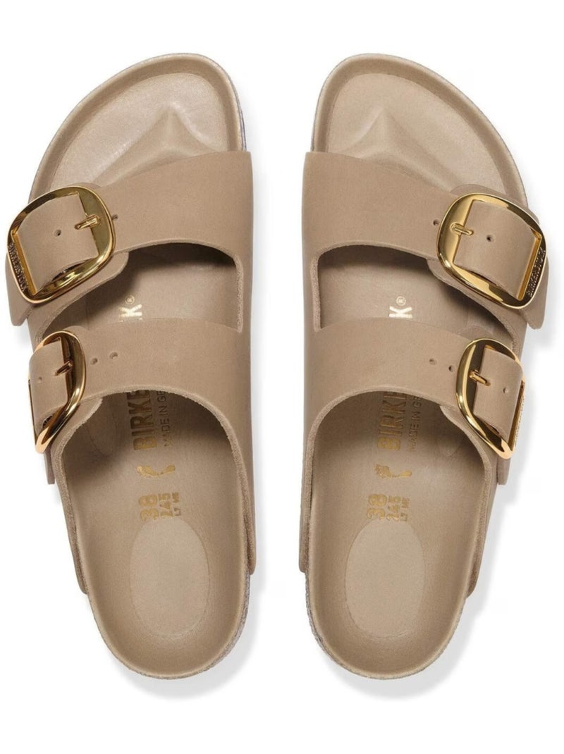 Mules / Sabots en Liege/latex/cuir Birkenstock Marron - Kiabi