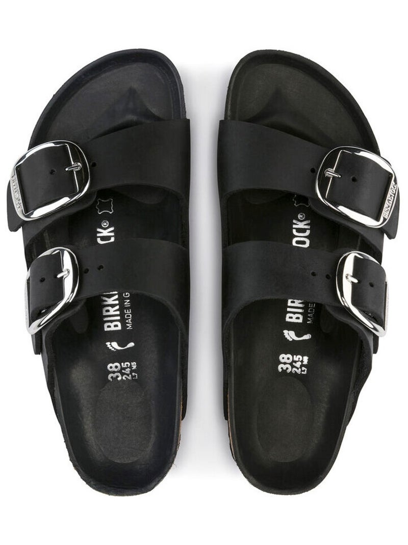 Mules / Sabots en Liege/latex/cuir Birkenstock Noir - Kiabi