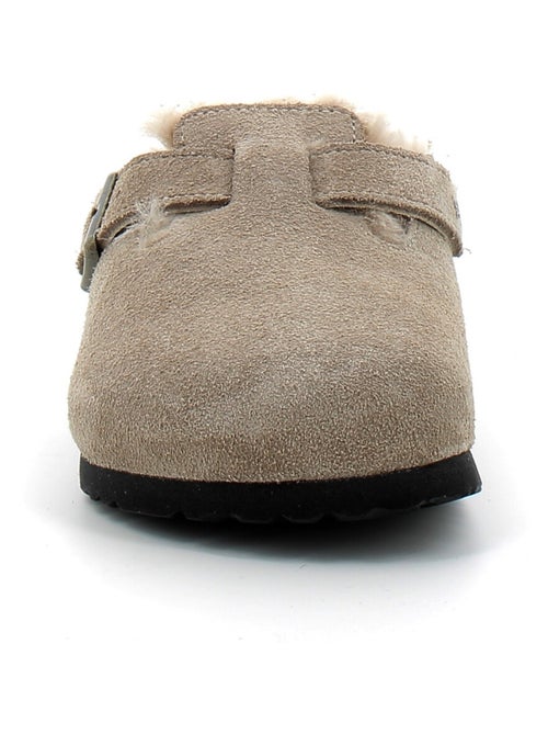 Mules / Sabots en Nubuck Birkenstock - Kiabi