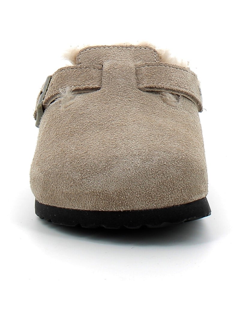 Mules / Sabots en Nubuck Birkenstock Beige - Kiabi