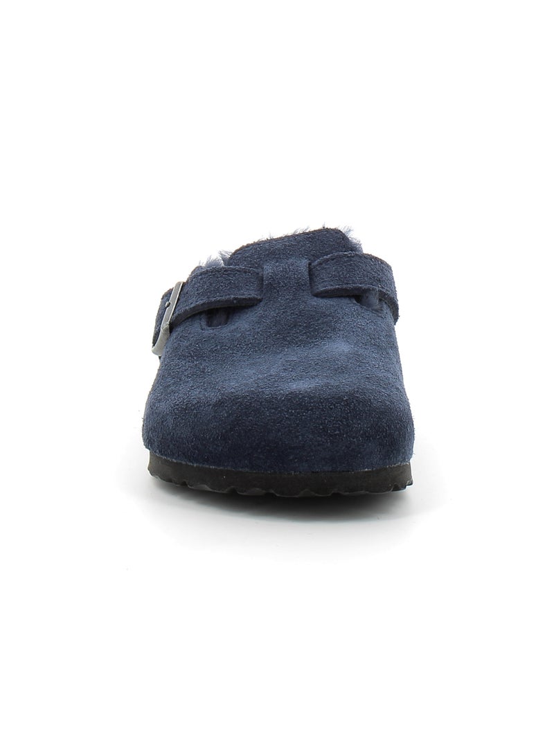 Mules / Sabots en Nubuck Birkenstock Bleu - Kiabi