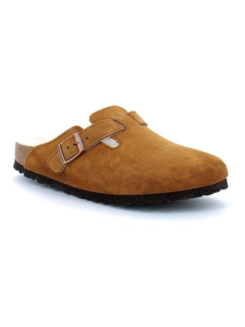 Mules / Sabots en Nubuck Birkenstock - Kiabi