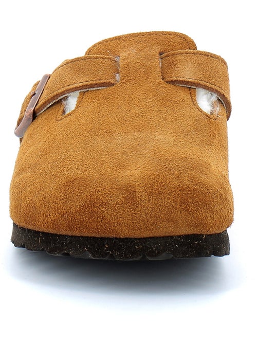 Mules / Sabots en Nubuck Birkenstock - Kiabi