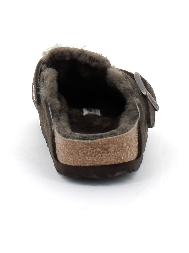 Mules / Sabots en Nubuck Birkenstock Marron - Kiabi