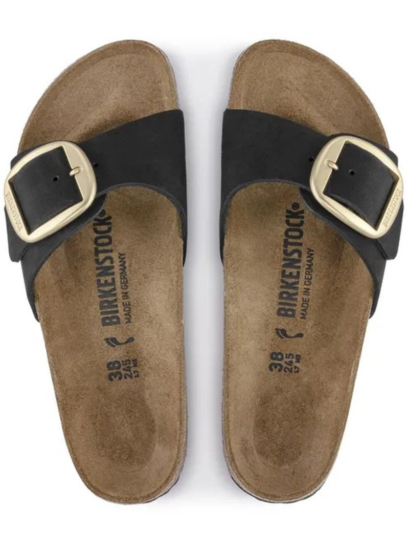 Mules / Sabots en Nubuck Birkenstock Noir - Kiabi