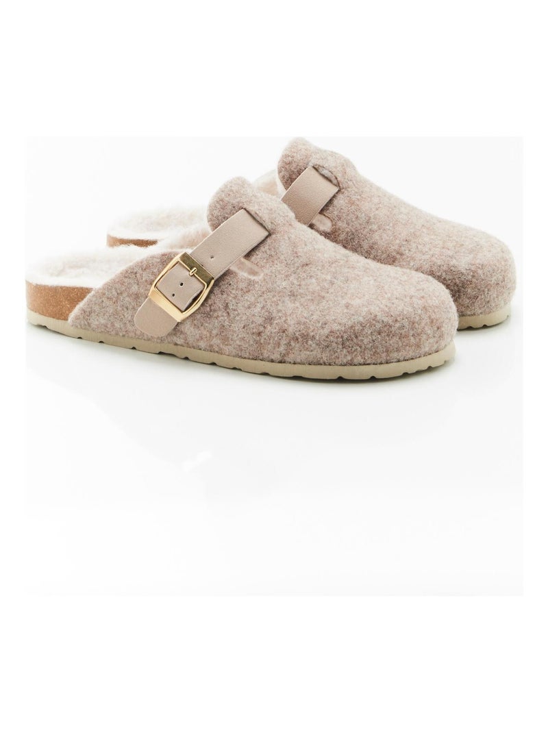 Mules-sabots Thermolactyl - Damart Taupe - Kiabi