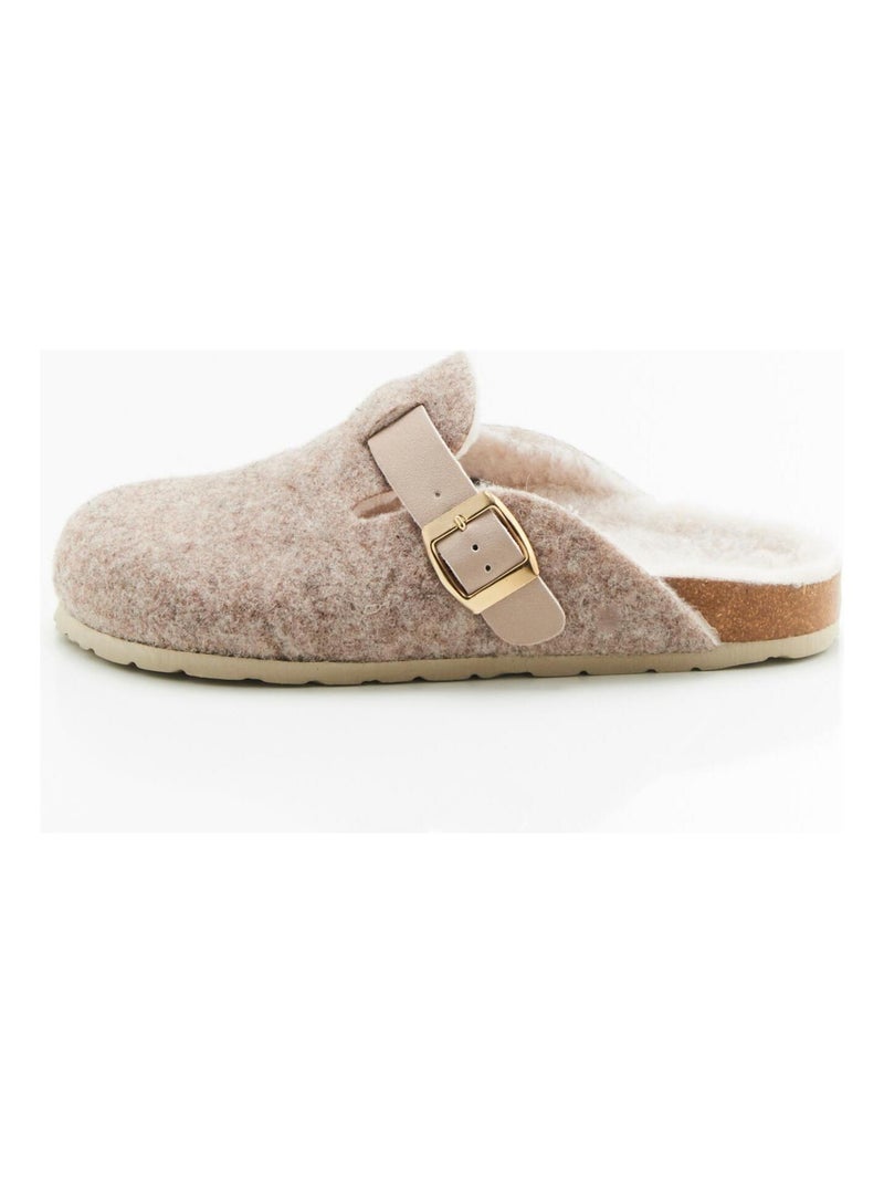 Mules-sabots Thermolactyl - Damart Taupe - Kiabi