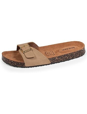 Mules sandales à bride extra confort, semelle intérieure cuir