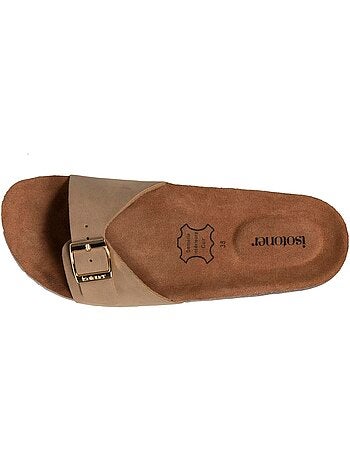 Mules sandales à bride extra confort, semelle intérieure cuir