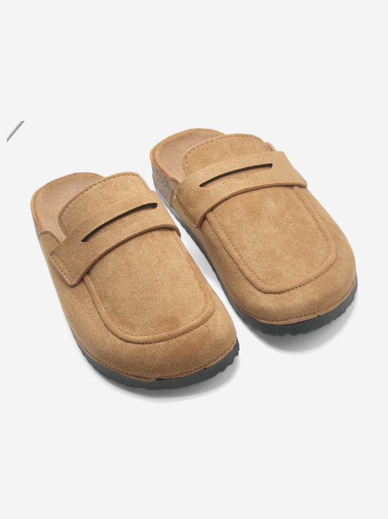 Mules style mocassin Camel - Kiabi