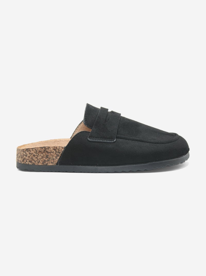 Mules style mocassin Noir - Kiabi