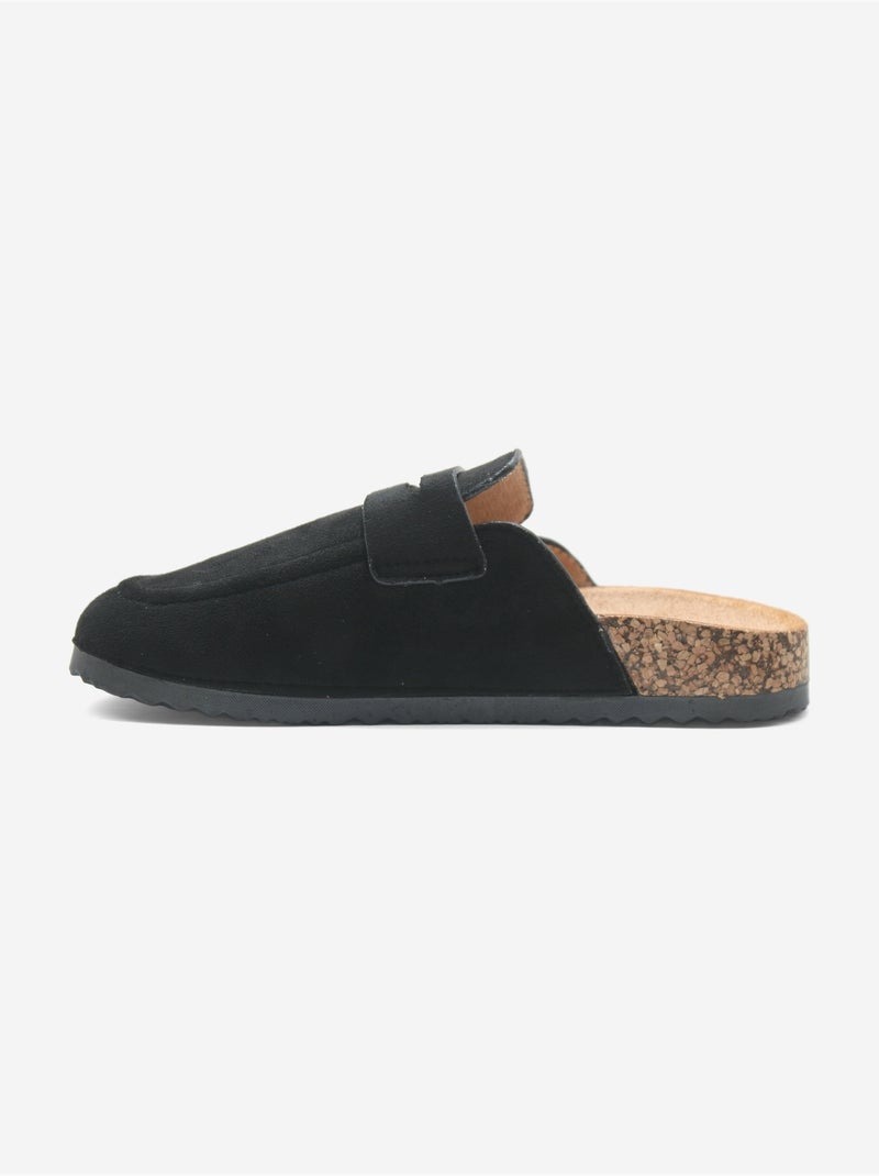 Mules style mocassin Noir - Kiabi