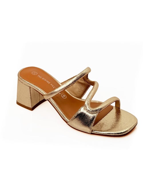 Mules talon recouvert, dessus fantaisie - AFIBEL - Kiabi