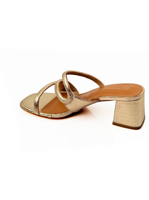 Mules talon recouvert, dessus fantaisie - AFIBEL - Kiabi