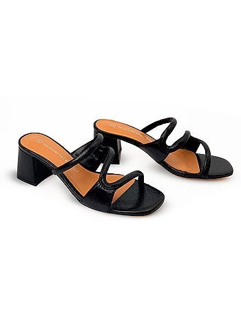 Mules talon recouvert, dessus fantaisie - AFIBEL