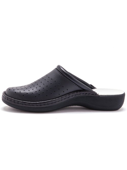 Mules ultra légères en cuir - PEDICONFORT - Kiabi