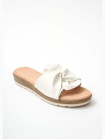 Mules vegan largeur confort compensées - Afibel