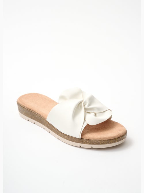 Mules vegan largeur confort compensées - Afibel - Kiabi