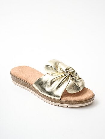 Mules vegan largeur confort compensées - Afibel