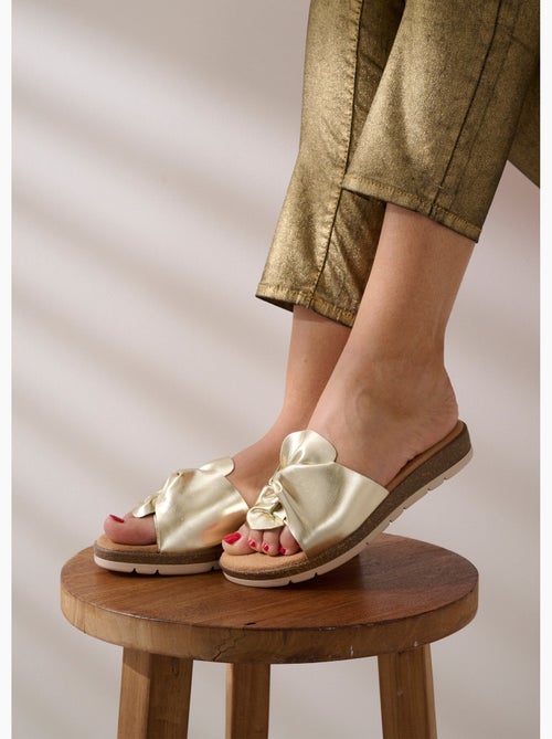 Mules vegan largeur confort compensées - Afibel - Kiabi