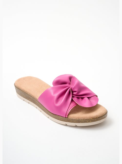 Mules vegan largeur confort compensées - Afibel - Kiabi