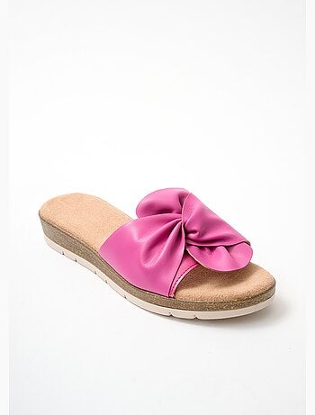 Mules vegan largeur confort compensées - Afibel