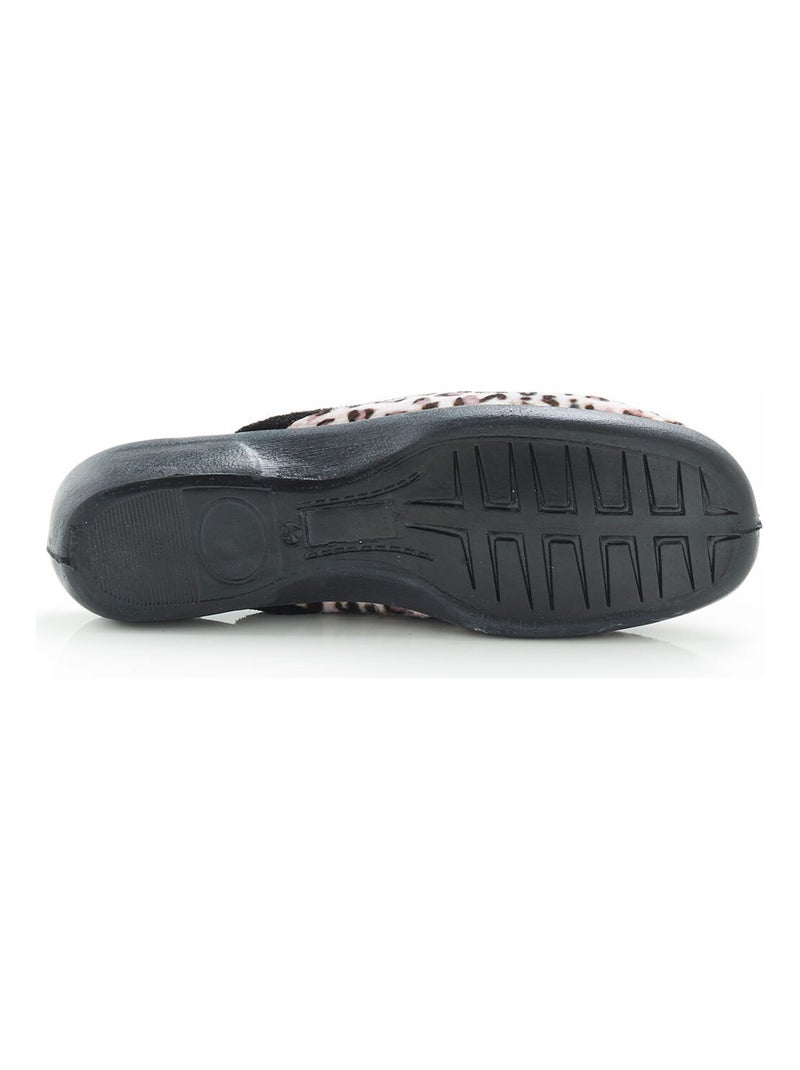 Mules velours - damart Noir - Kiabi