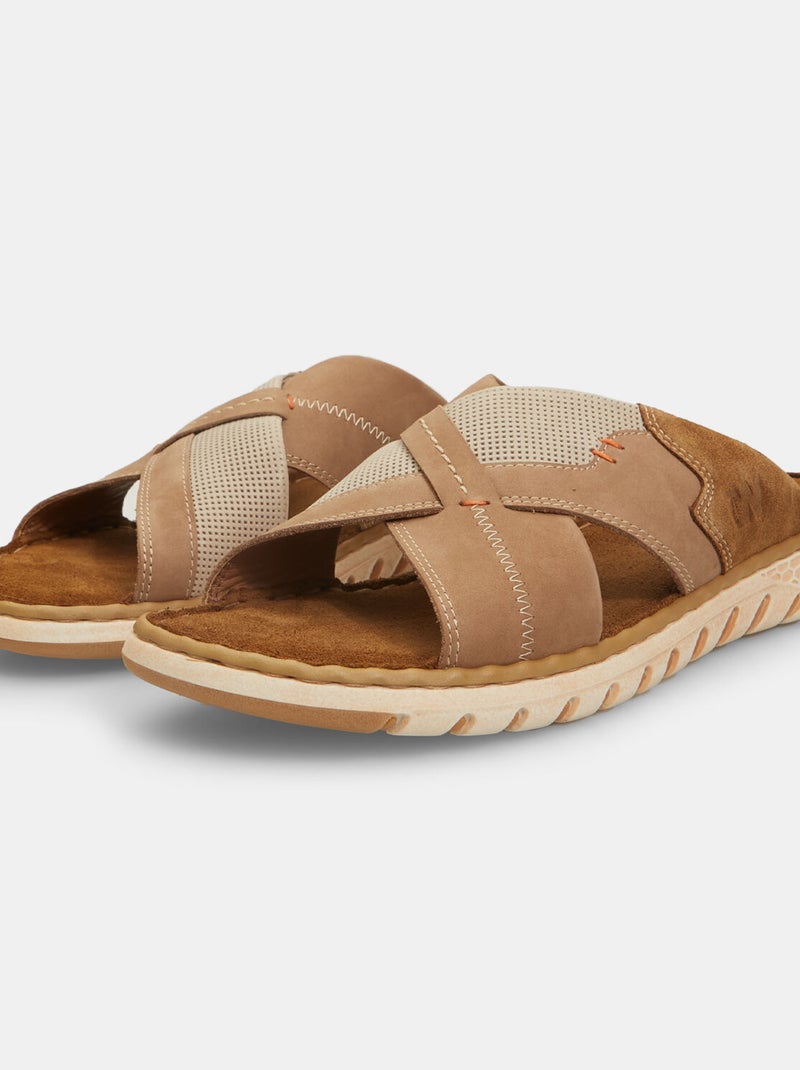 Mules Weinbrenner Beige - Kiabi