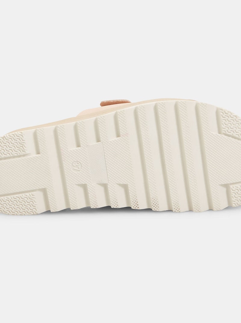 Mules Weinbrenner en cuir avec semelle crantée BATA Beige - Kiabi
