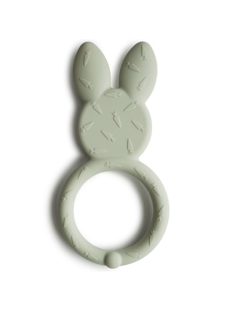 Mushie - Anneau de dentition en silicone Bunny Vert d'eau - Kiabi