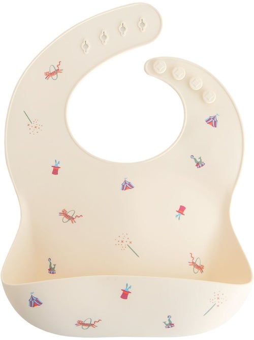 Mushie - bavoir à poche en silicone - Kiabi