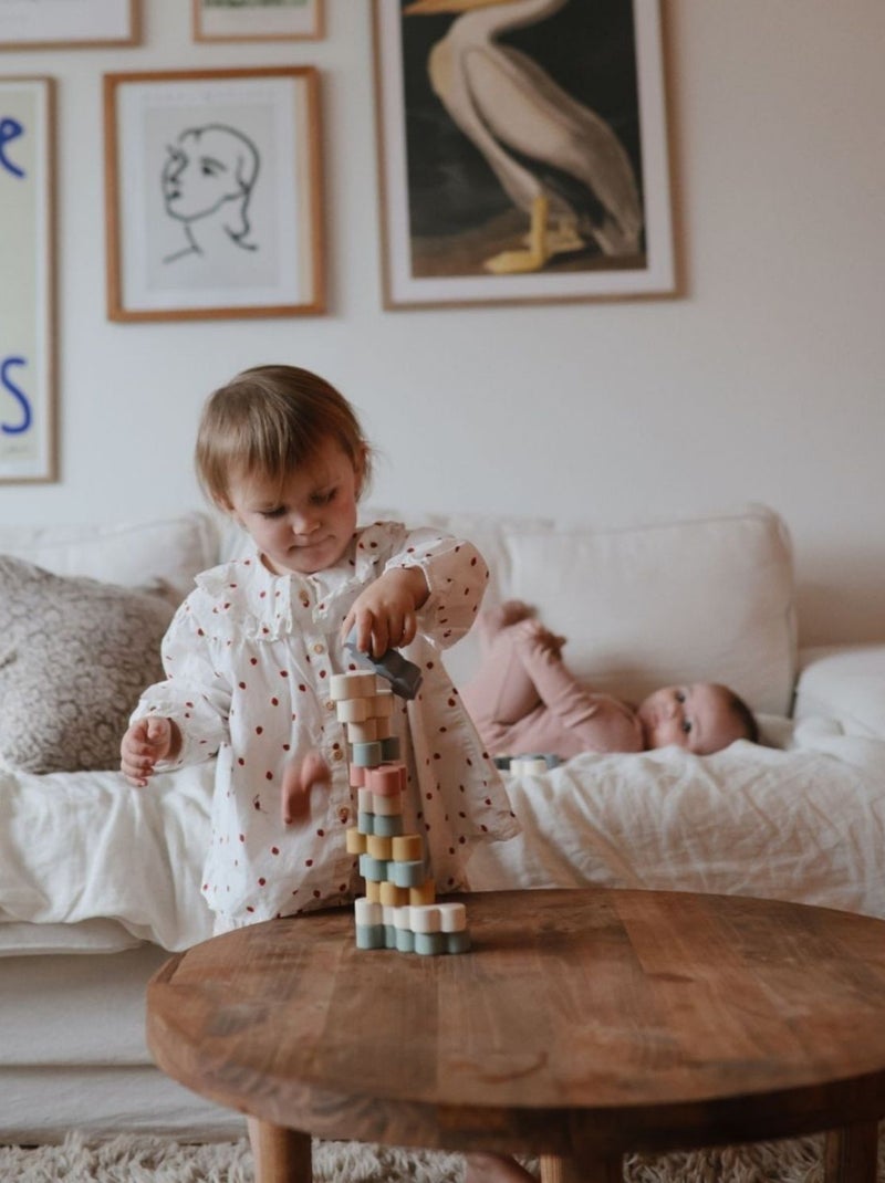 Mushie - Blocs d'équilibre en bois Multicolore - Kiabi