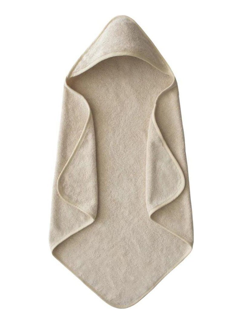 Mushie - Cape de bain en coton bio Ecru - Kiabi