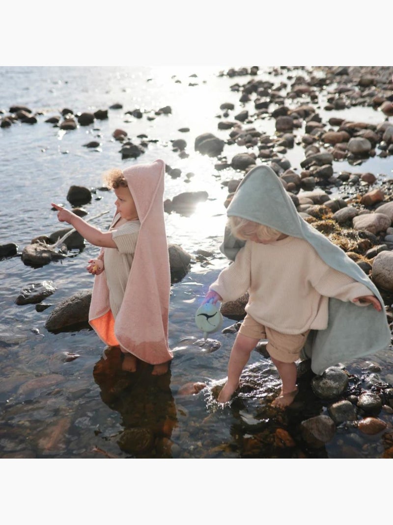 Mushie - Cape de bain en coton bio Rose - Kiabi