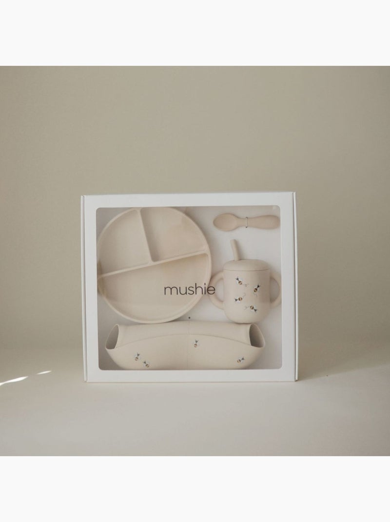 Mushie - Coffret repas Ecru - Kiabi
