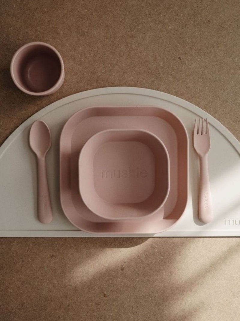 Mushie - Coffret repas en silicone Rose - Kiabi