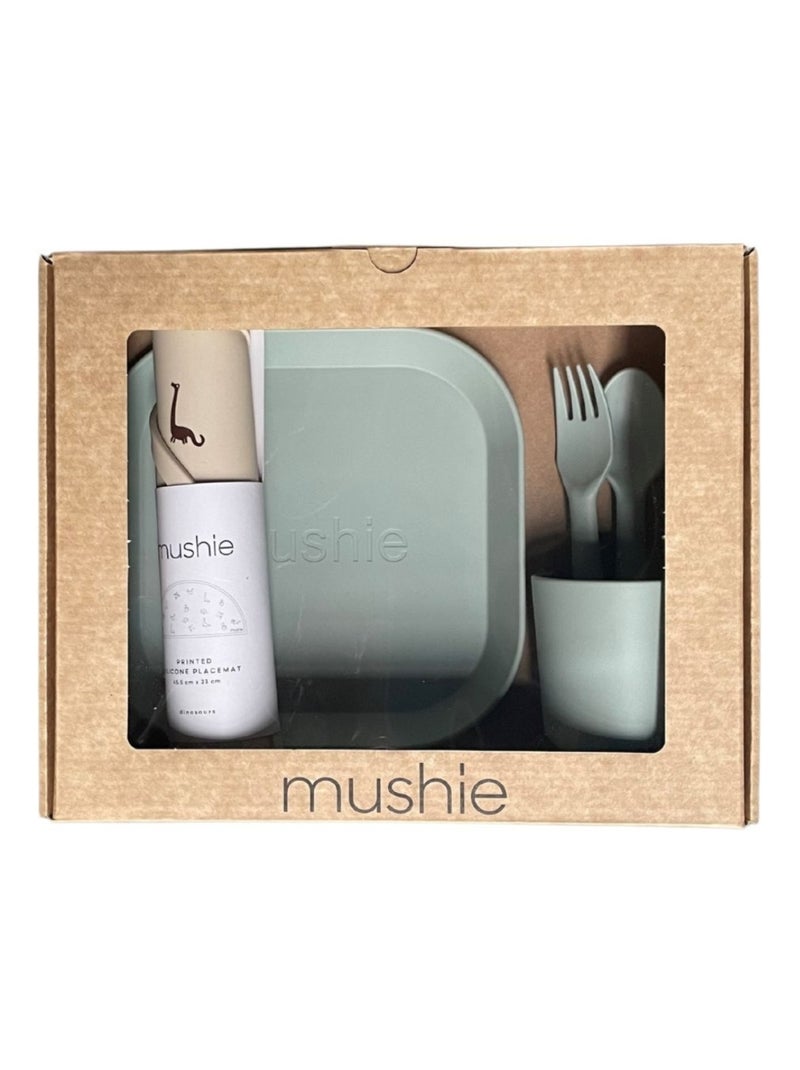 Mushie - Coffret repas en silicone Vert d'eau - Kiabi