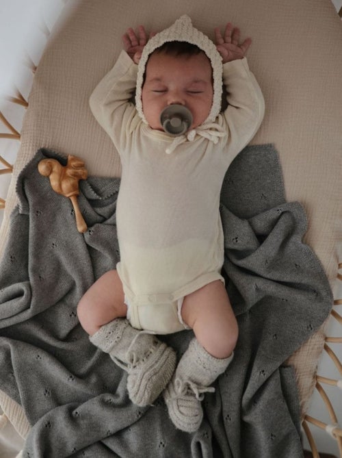 Mushie - Couverture Pointelle en coton bio - Kiabi