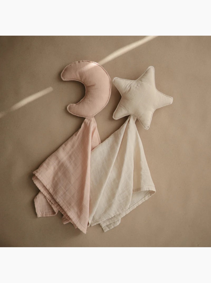Mushie - doudou plat lune Rose - Kiabi