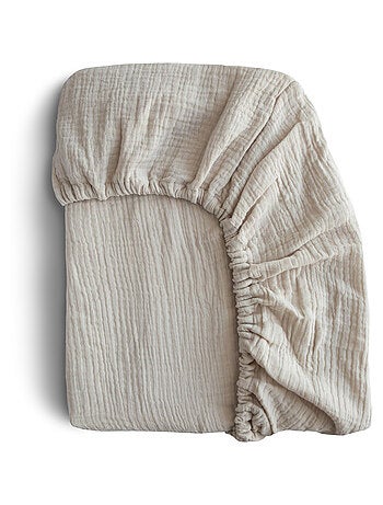 Mushie - Drap housse en mousseline de coton