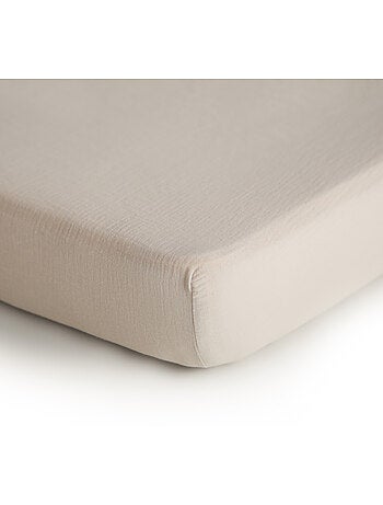 Mushie - Drap housse en mousseline de coton