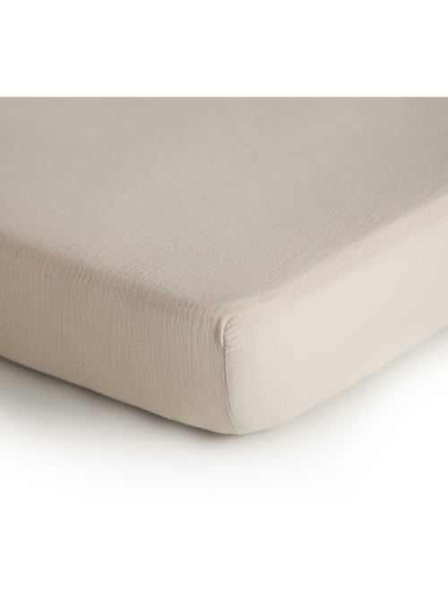 Mushie - Drap housse en mousseline de coton - Kiabi