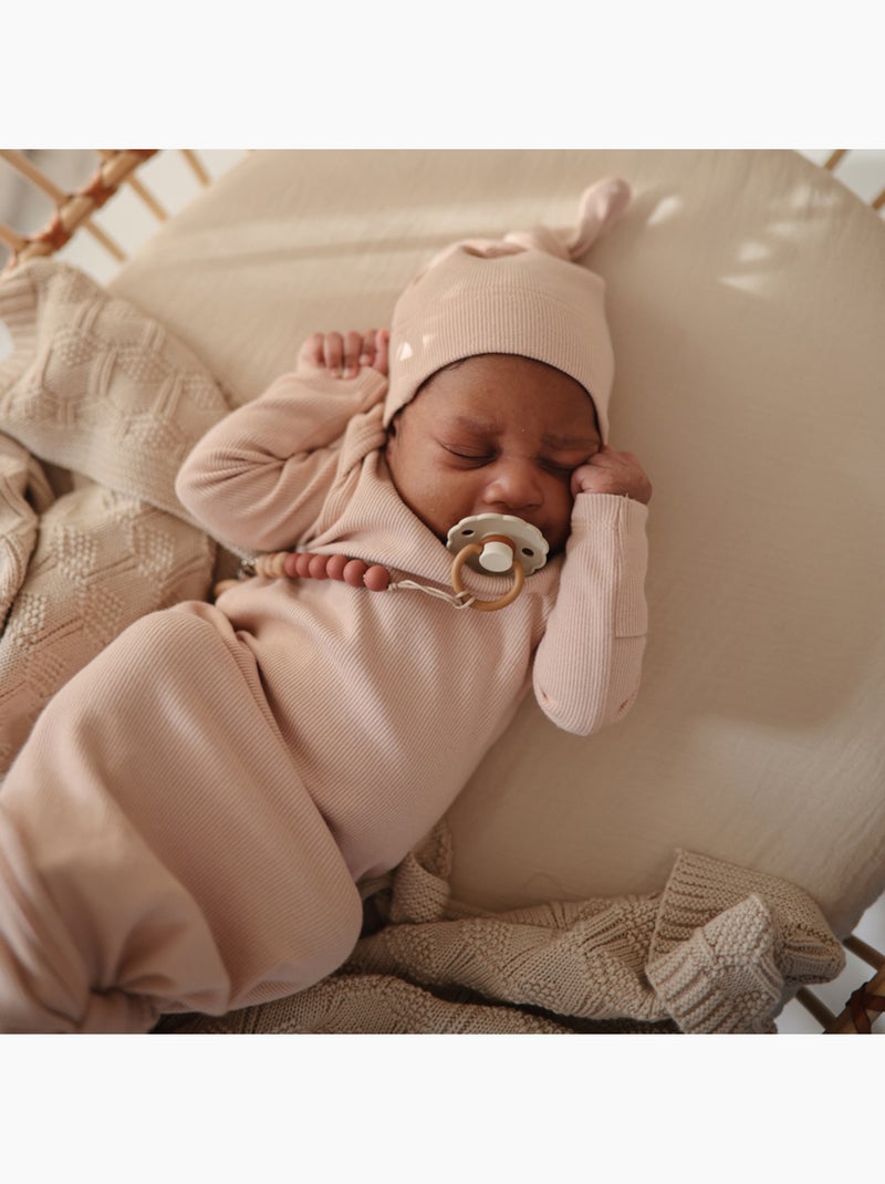 Mushie - Drap housse en mousseline de coton Ecru - Kiabi