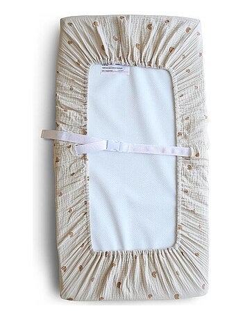 Mushie - Housse de matelas à langer en coton bio