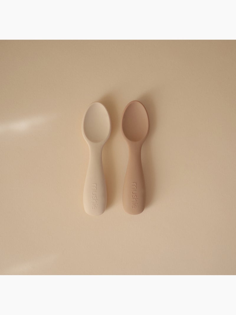 Mushie - Lot de 2 cuillères Beige - Kiabi