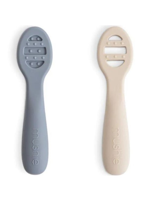 Mushie - Lot de 2 cuillères d'apprentissage - Kiabi