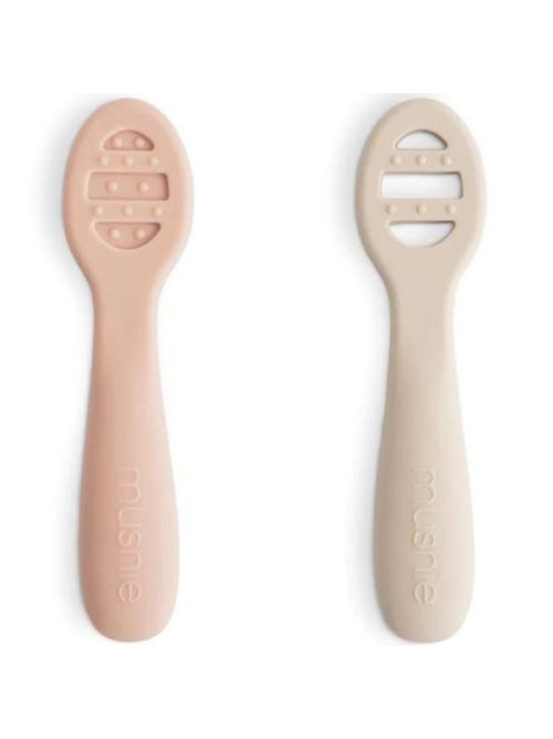 Mushie - Lot de 2 cuillères d'apprentissage - Kiabi