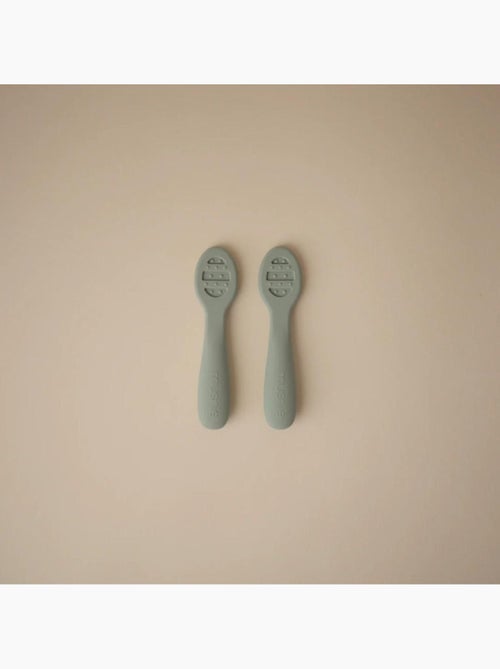 Mushie - Lot de 2 cuillères d'apprentissage - Kiabi