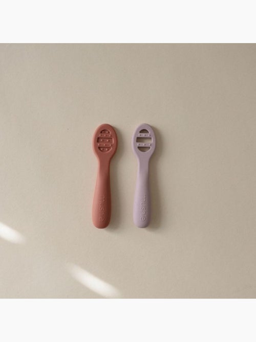 Mushie - Lot de 2 cuillères d'apprentissage - Kiabi
